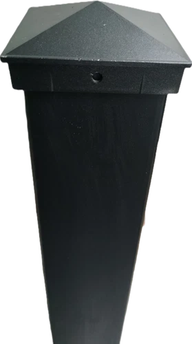 Aluminium Tube Pipe Fence Posts 100x100 100mm 4" 4x4 BLACK Powdercoated - Picture 1 of 9