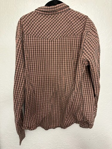 Levi’s kariertes Button Down Western Hemd XL weiß Perlen Druckknöpfe Langarm - Bild 6 von 13