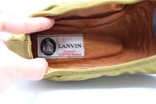Escarpins Lanvin à Brides Cuir Verni Marron Foncé Taille 37 - Occasion Bon état