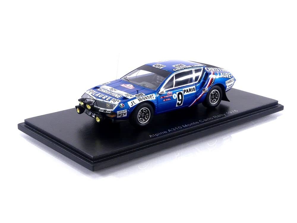 Spark 1/43 Scale Alpine A310 1976 Rally Monte Carlo #9 J-L. Terie / M. Vial Model Car