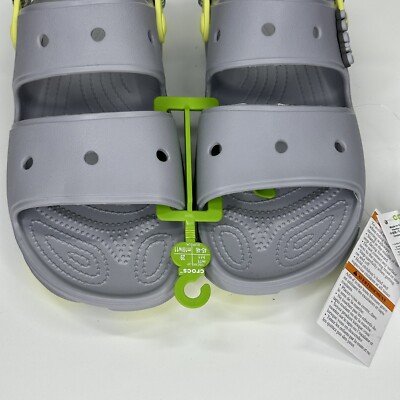 Crocs Classic All-Terrain Platform Gray Yellow Sandals Men\'s 13 New in Repla Box Crocs Classic All-Terrain Sandals Men main image 3