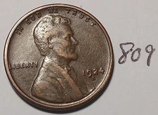 1924-S Lincoln Wheat Cent VF - XF   #809