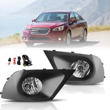 For 2015 2016 2017 Subaru Legacy Fog Lights Clear Lens Bumper Switch Wiring Kits