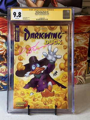 DISNEY DARKWING DUCK #2  CGC SS 9.8 NAKAYAMA  SIGNED VARIANT DYNAMITE 