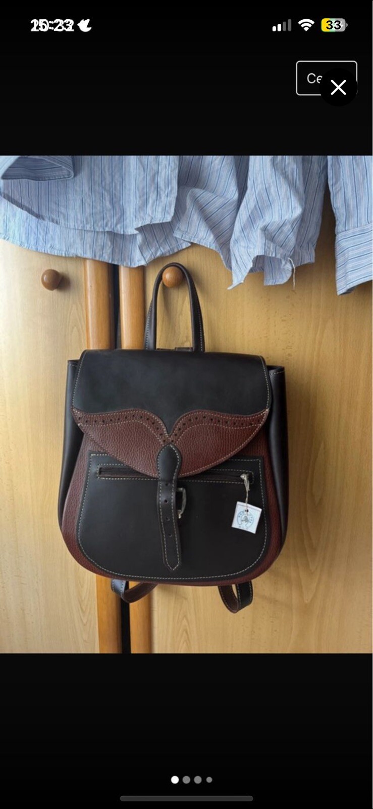 Mochila de cuero original