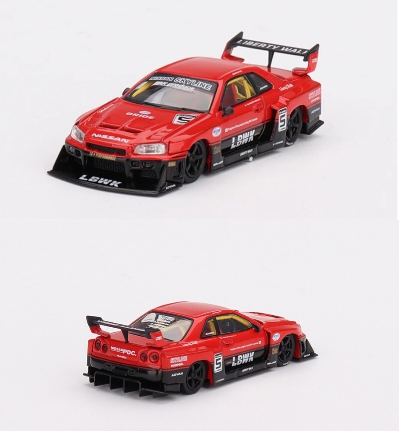 Mini GT 1:64 LBWK Nissan LB-ER34 Super Silhouette #843 | eBay