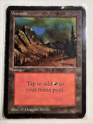 Magic The Gathering Basic Mountain BETA HP  299