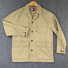 VTG Tommy Hilfiger Chore Jacket Men Small Bei...