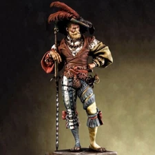 1/18 Scale Landsknecht Mercenary Resin Figure Historical Diorama Model Unassembl