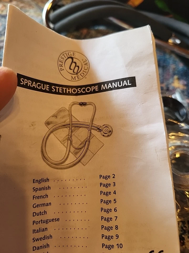 New In Original Bag Sprague Stethoscope Set With All Accessories And Carry Bag - Image 2 of 4