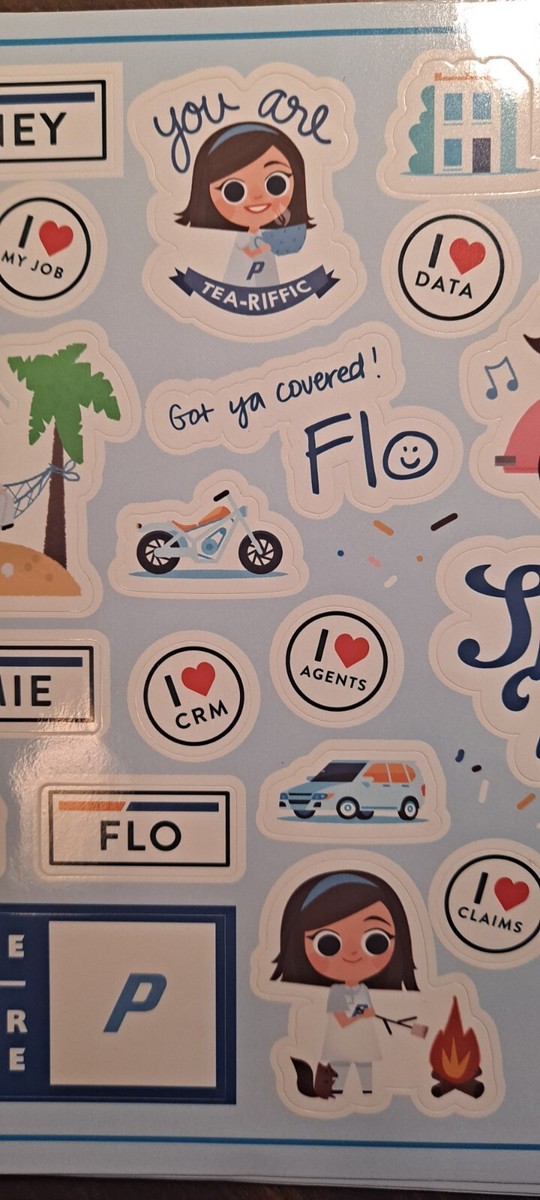 Progressive Insurance Logo Sticker