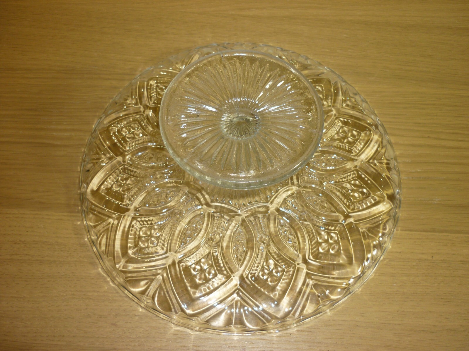 Vintage Glass Cake Stand eBay