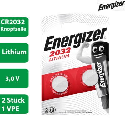 15 x 2er Blister Energizer CR 2032 3V Batterie Lithium Knopfzelle DL2032 240mAh