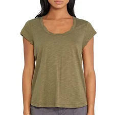 Social Standard By Sanctuary Women's Amber Scoop Neck Tee (Willow, M)