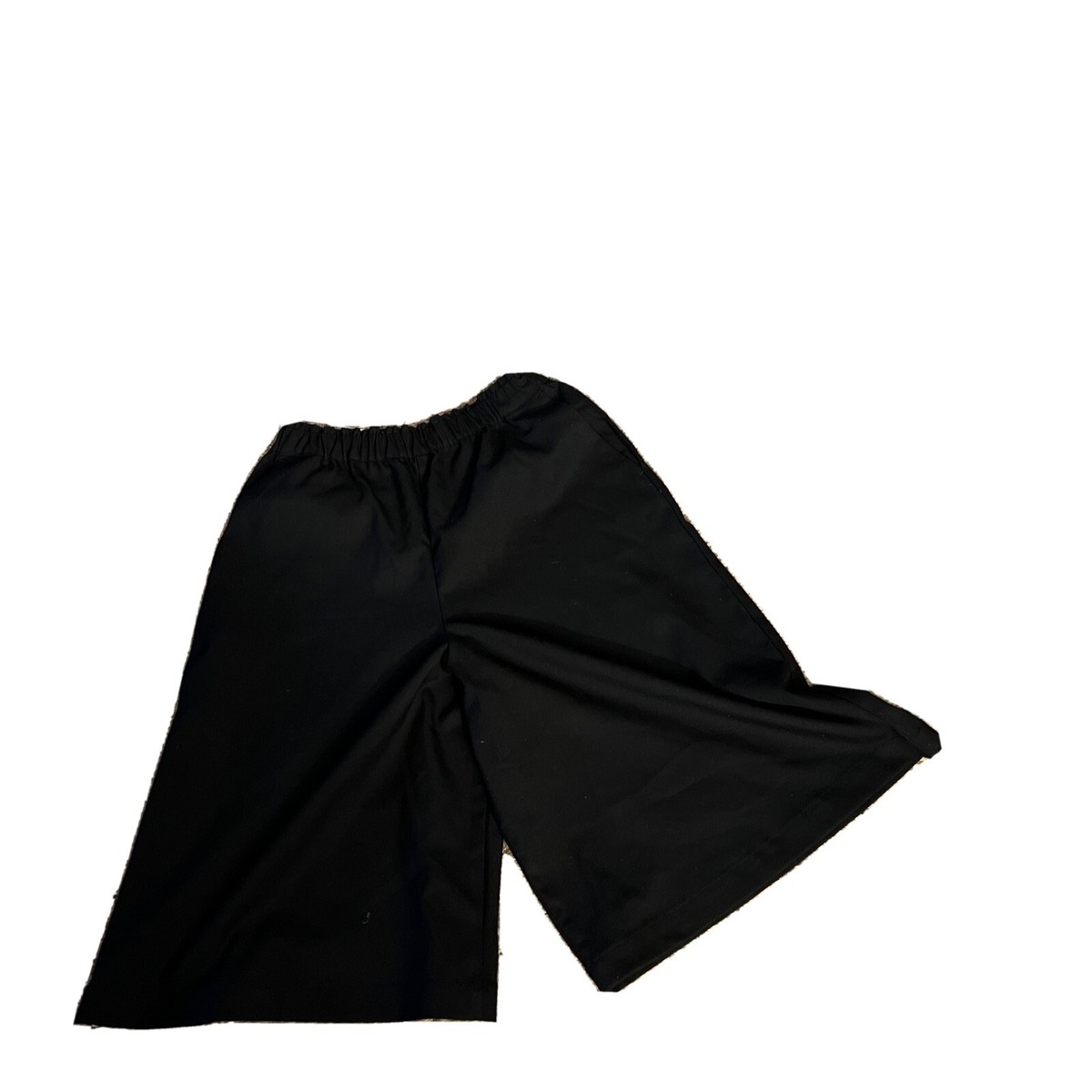 J W Anderson Uniqlo Girls wide leg cropped Shorts 9-10 black