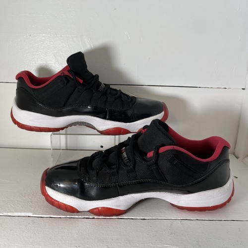 Jordan 11 Retro Low Bred 2015 528895-012 Sneaker Black/Red- Size 10.5 No Box - Picture 5 of 15