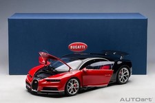 AUTOart Bugatti Chiron Sport Italian Red and Carbon 1/18 Model Car (70996)