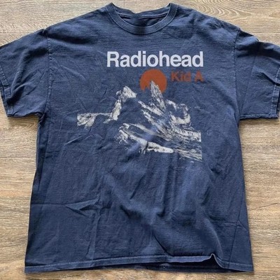 Radiohead Kid A Albums Basic Style Navy T shirt Retro tee Men Women NH26280