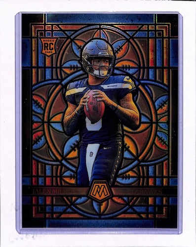2025 Panini Mosaic Jalen Milroe Prizm Stained Glass Oversized RC #23 Seahawks