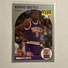 1990-91 NBA Hoops Kenny Battle #233 Phoenix Suns Rookie Base Set