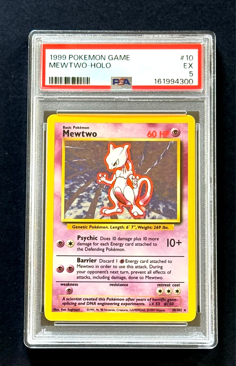 Mewtwo Pokémon TCG Psychic Base Set Individual Collectible Card