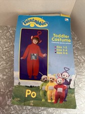 OFFICIALLY LICENSED DISGIUSE TELETUBBIES PO TODDLER COSTUME LARGE 4-6 Red 2001