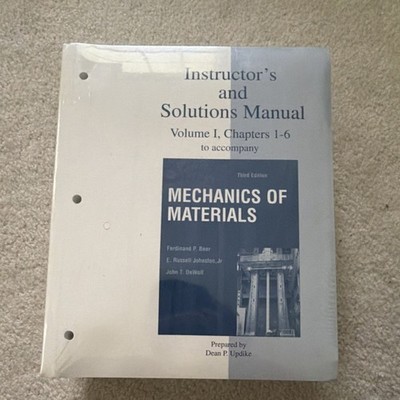 McGraw-Hill Mechanics of Materials Solutions 3rd Beer Johnston Dewolf Updike