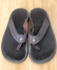 OluKai Women s Ohana Dk Java brown Flip Flop Sandals 20110-4848 Size US 6