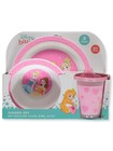 Disney Princess Pink Dinnerware Set for Kids Kitchen Place Setting