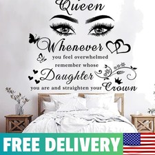 Black Butterfly Inspirational Decal - Positive Quote Wall Stickers for Bedroom