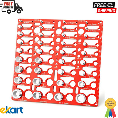 Thread Checker, 55 Bolt Size and Thread Gauge, Bolt Thread Identifier 20 Standar