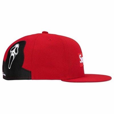 Supreme Ghostface Box Logo New Era Red 7 3/8 Hat FW26 Brand New