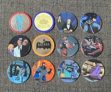 Lot de 12 pogs Batman – Avimage – 1995 – DC Comics.