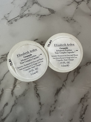Elizabeth Arden Ceramide Advanced/Extreme Time Complex Capsules .11oz x2. New