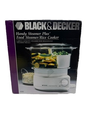 Black & Decker Handy Steamer Plus HS90 Food Steamer / Rice Cooker NEW Opened Box
