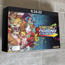 Capcom Fighting Collection Store Promo Display Poster RARE NEW 12x9