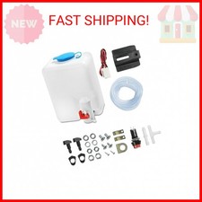 Zlirfy Universal Windshield Washer Bottle,12V Car Windshield Washer Pump Fluid R