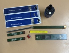 Lot Staedtler Mars Carbon Lead, 2mm, Blue Faber Castell 9065/P 9071 Sharpener