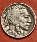 1935-P Buffalo Nickel FULL DATE F/XF CONDITION FAST SHIPPING & TRACKING #B8