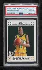 2007-08 Topps Retail Factory Set Rookie Set White Kevin Durant #2 PSA 8 02v3