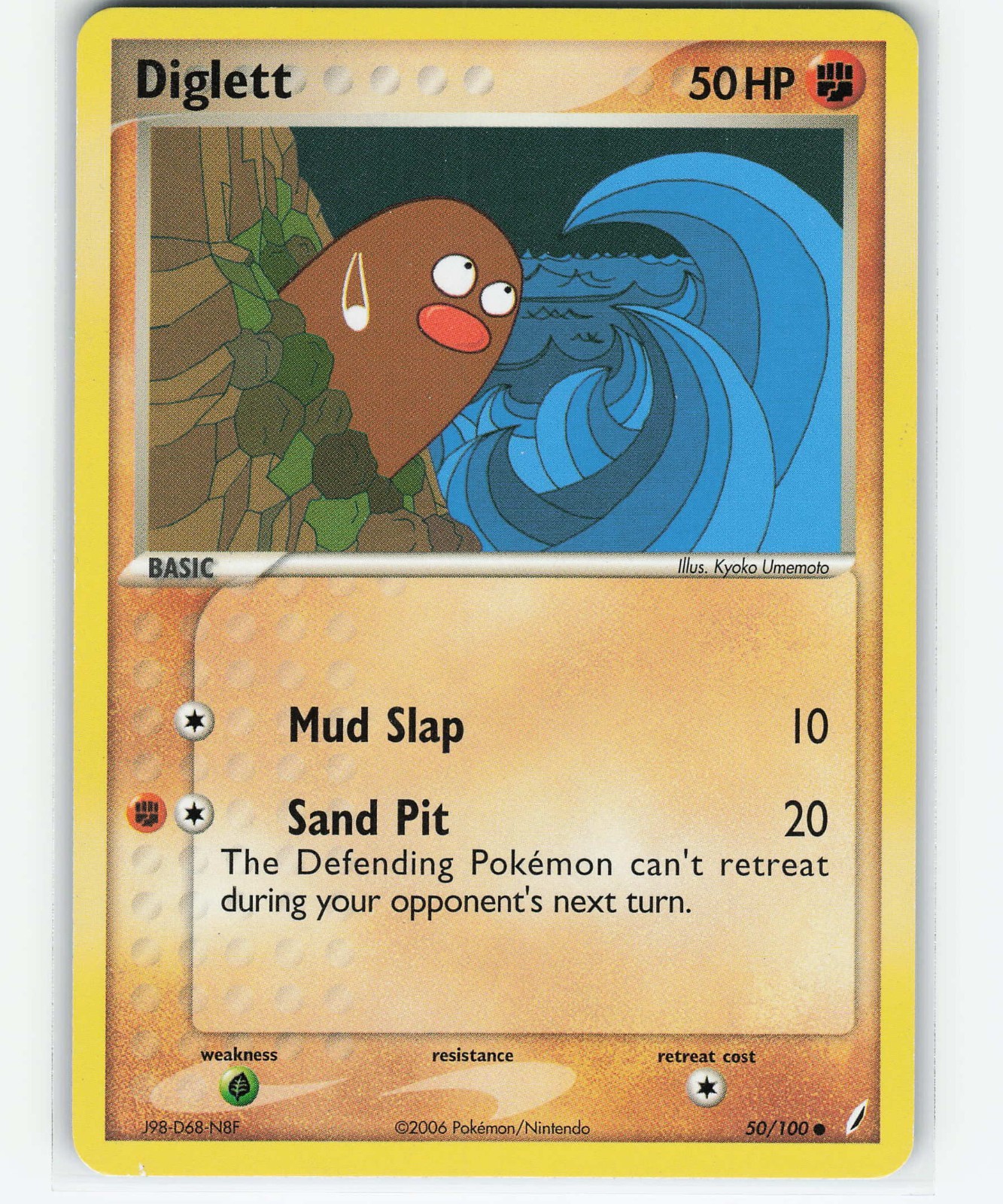 Diglett Crystal Guardians #50 (2006) Common NM