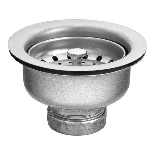 Moen 22037 Stainless Steel 3-1/2" Basket Strainer - Stainless Steel