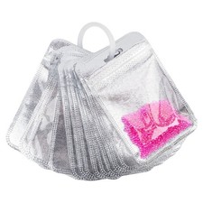 100pcs Diamond Painting Beads Storage Bags Reusable Ziplock Jewerly Bags for ...