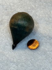 Rare Antique Wood Spinning Toy Top with Rare Tip found in 1880s