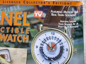 NIB Vintage Lionel Collectible Train Watch~with Box & COA & Tin box