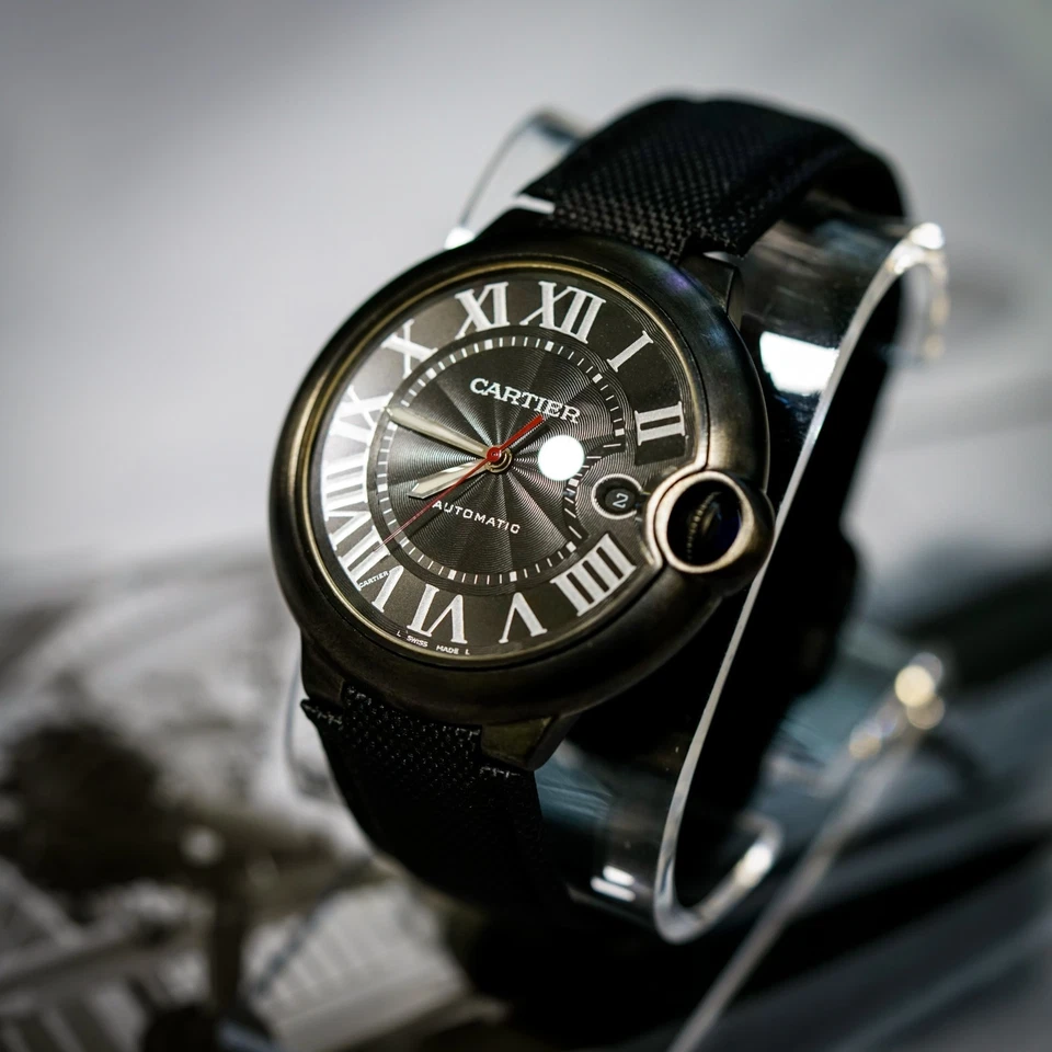 Cartier Ballon Bleu Black Carbon WSBB0015 42mm Full Set Mint Full Black 2016 - Image 3 of 4