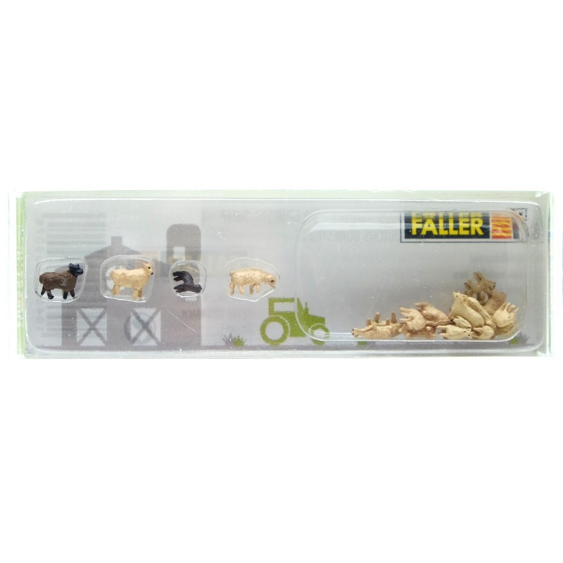 Moutons miniature N 1/160 FALLER 155907 pour prairies et fermes de maquettes