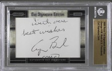 2008 Razor Cut Signature Edition Encore George HW Bush Cut Signature Auto 2r5