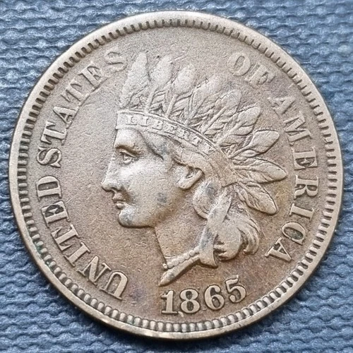 1865 Indian Head Cent 1c XF #100358