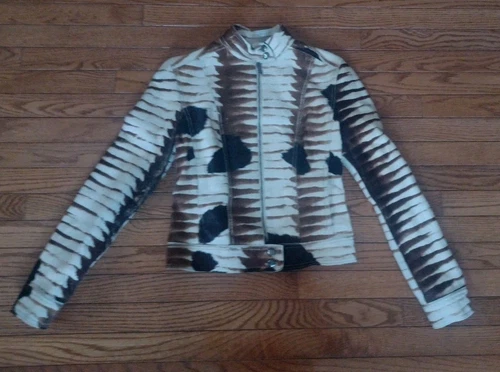 Giacca vintage FENDI By KARL LAGERFELD 1999 capelli di cavallo taglia S RARA DA TROVARE